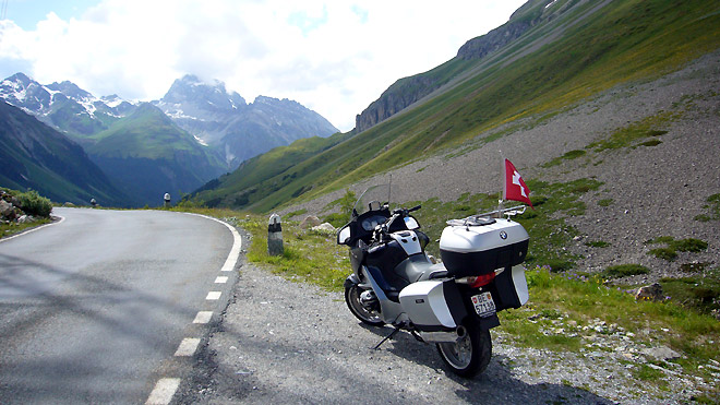 Kurz nach der Passhöhe Seite Bergün