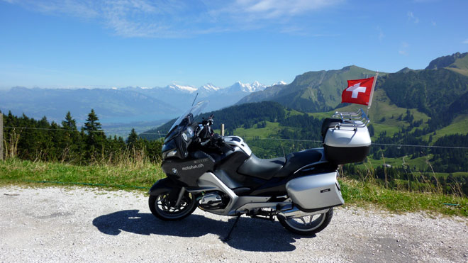 Gurnigel Passhöhe, Blick Richtung Berneralpen und Thunersee