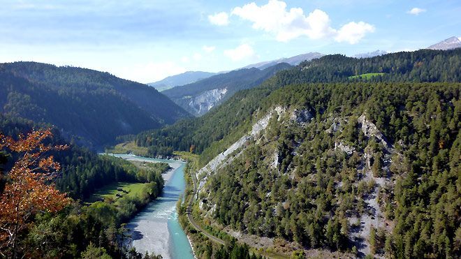 Blick in die Ruinautaschlucht