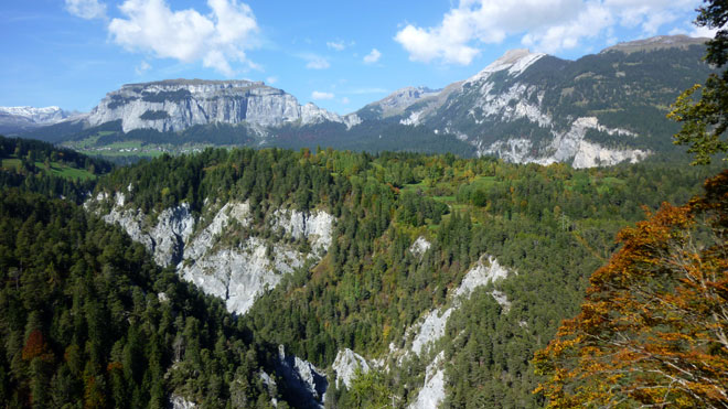 Blick auf die gegenüberliegende Talseite
