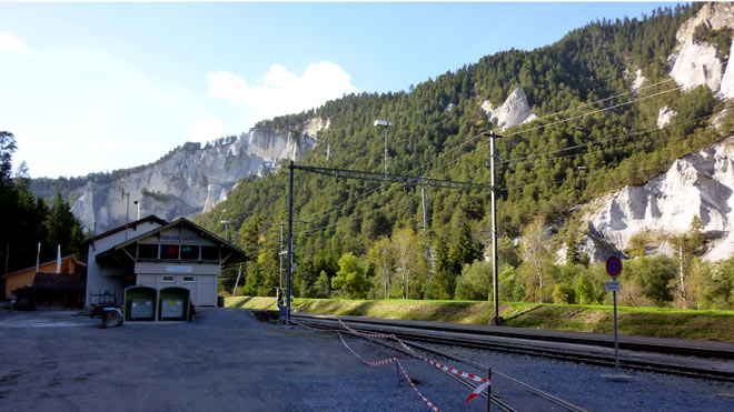 Bahnhof Versam-Safien der RhB