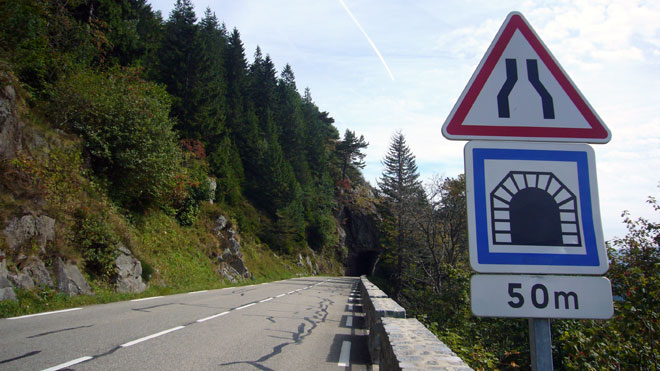 Auf dem Col de la Schlucht, hinunter nach Munster