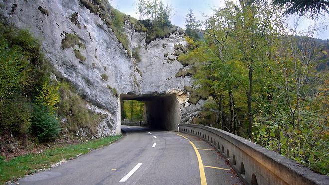 Auf der Côte du Dubs Richtung La-Chaux-de-Fonds