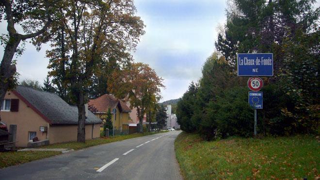 Ankunft in der Uhrenmotropole La-Chaux-de-Fonds