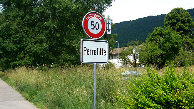 Perrefite nach Moutier, Start zum Übergang Les Ecorcheresses.
