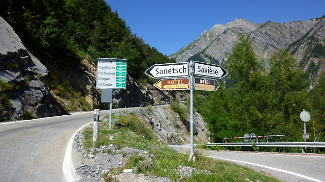 Kreuzung Savièse / Sanetsch