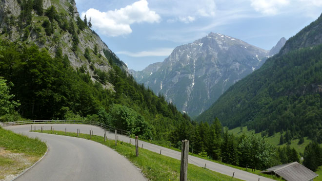 Fahrt zurück nach Vättis
