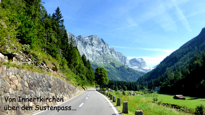 Von Innertkirchen über den Sustenpass...