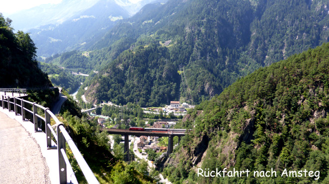 Rückfahrt nach Amsteg