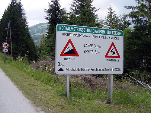 Beginn Nockalmstrasse