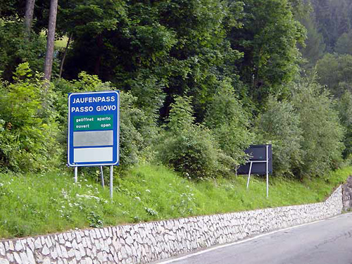 Beginn Jaufenpass