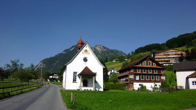 Nach Kerns, Kapelle, Beginn der Ächerlistrasse