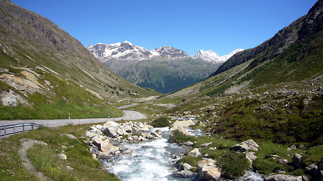 Julierpass, Seite Oberhalbstein