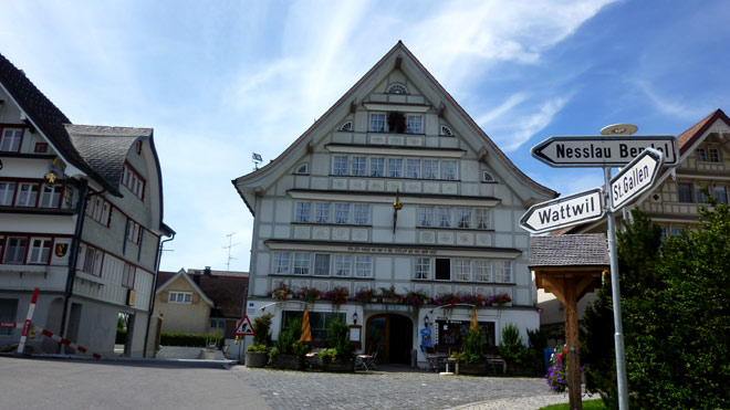Hemberg, weiterfahren Richtung Bendel