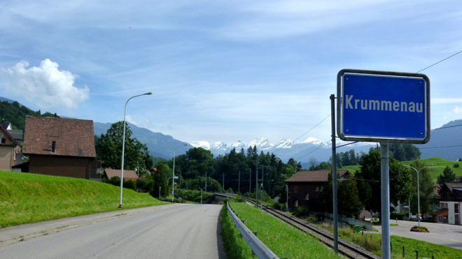 Krummenau, Ziel / Start einer Fahrt über die Riegelschwendi
