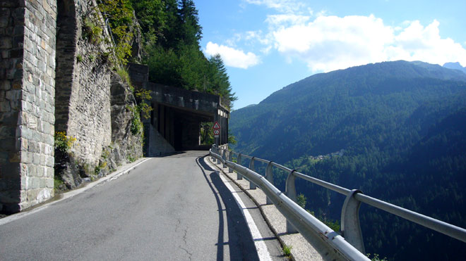 Splügenpass, italienische Seite