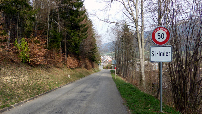 Ankunft in St. Imier