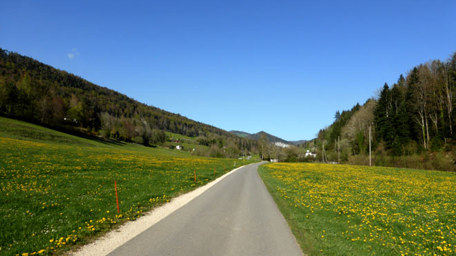 Auf dem Weg nach Mervelier