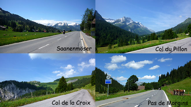 Saanenmöser, Col du Pillon, Col de la Croix, Pas de Morgins