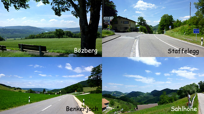 Bözberb, Staffelegg, Benkerjocg, Sahlhöhe