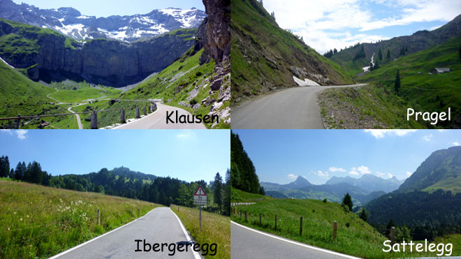 Klausenpas, Pragelpass, Ibergeregg, Sattelegg