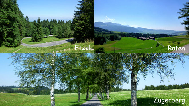 Etzel, Raten, Zugerberg