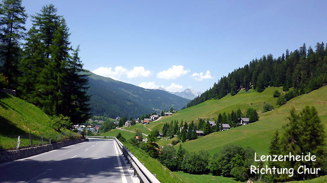 Lenzerheide, Richtung Chur