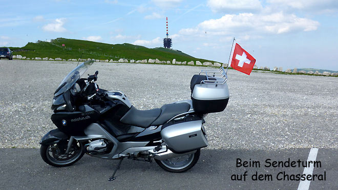 Auf dem Chasseral, Sendeturm und meine RT