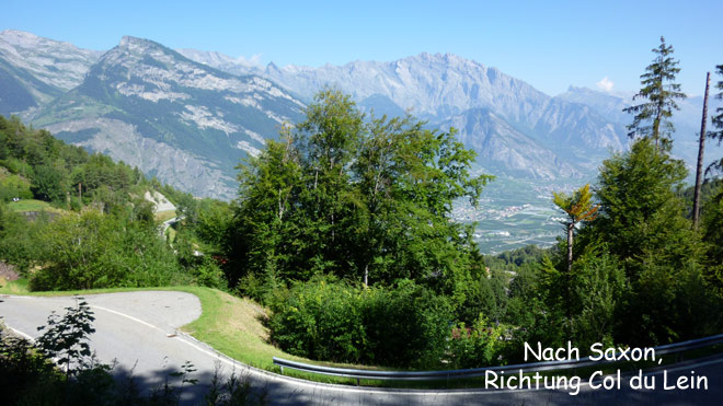 Richtung Passhöhe Col du Lein