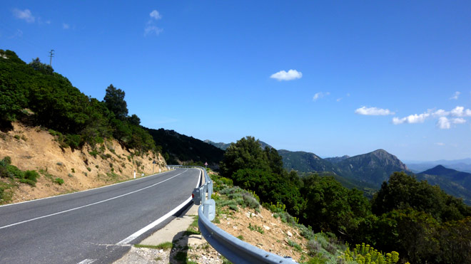 Auf der Rückfahrt Richtung Dorgali