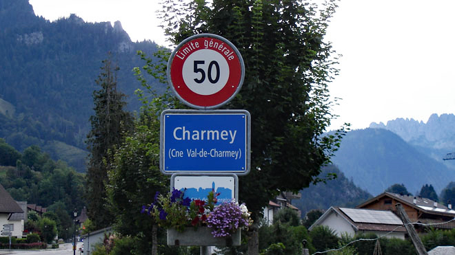 Charmey (FR) Start / Ziel einer Fahrt hinauf nach La Valsainte und weiter nach Auta-Chia - und zurück nach Charmey (FR)