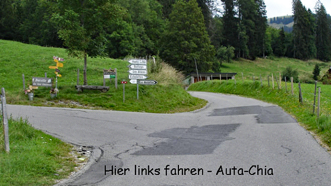 Abzweigung nach Hauta-Schira