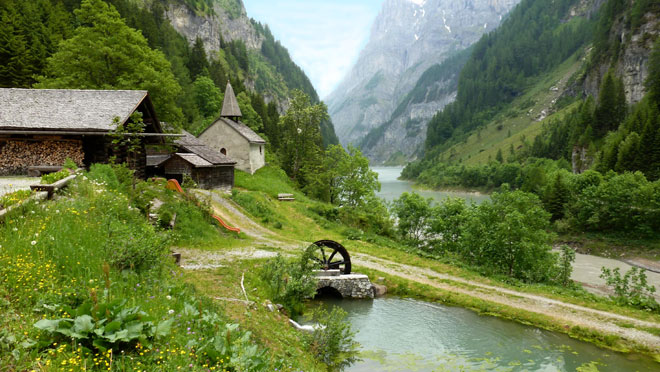 Walsersiedlung St. Martin, nur noch im Sommer bewohnt