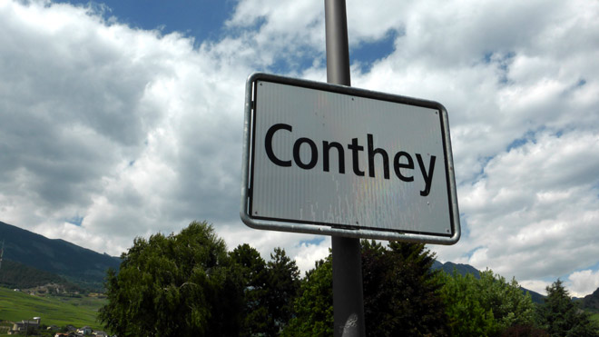 ... Conthey, dem Anfangs- und Endpunkt der kleinen Tour
