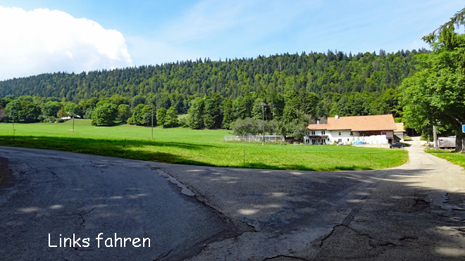 Links fahren