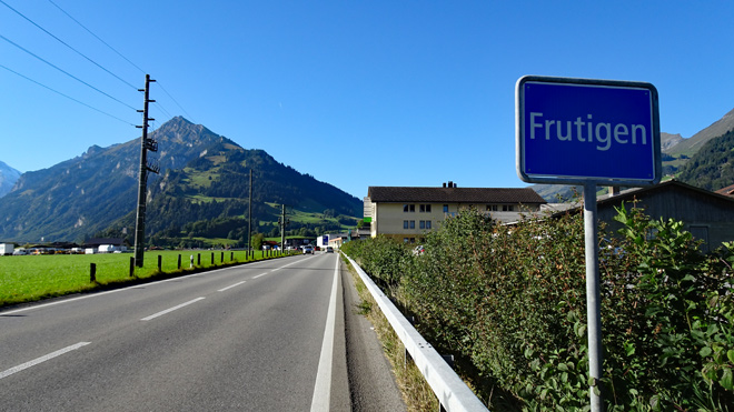 Frutigen (BE) Start / Ziel einer Fahrt hinauf nach Elsigbach und weiter zum Berggasthaus Höchst, Rückweg über Achseten