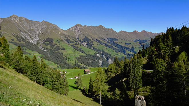 Bergkette Entsligental Richtung Adelboden