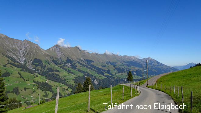 Talfahrt nach Elsigbach