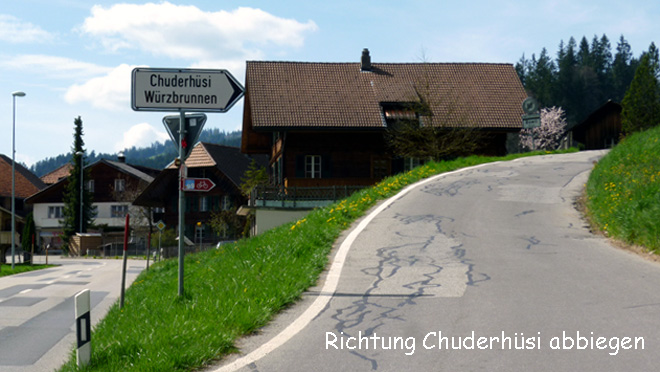 Unterwegs auf der Chuderhüsistrasse