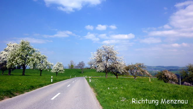 Fahrt hinunter nach Menznau