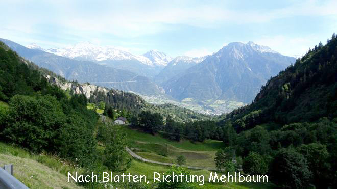 Nach Blatten Richtung Mehlbaum