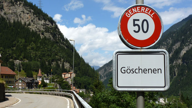 Wieder zurück in Göschenen