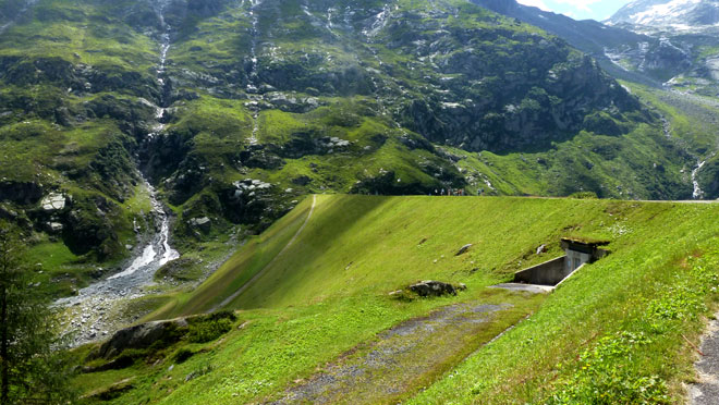Die Staumauer Göscheneralpsee, 1782 m.ü.M.