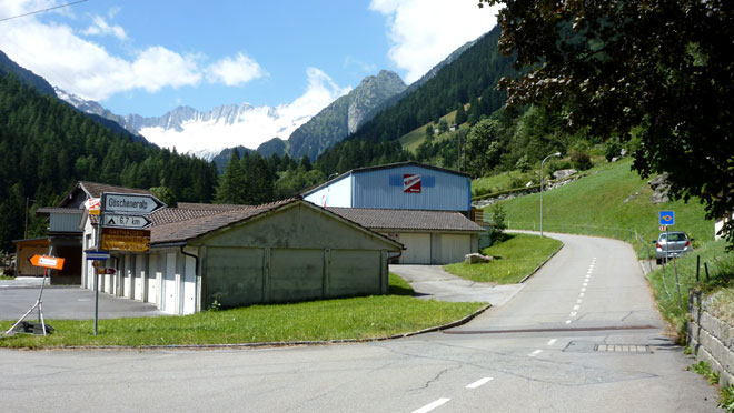 Beginn der Bergpostautolinie