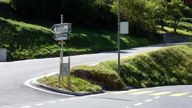 Richtung Dixance abbiegen