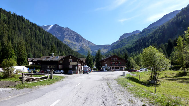 Bei Prolong, Sicht zur Staumauer