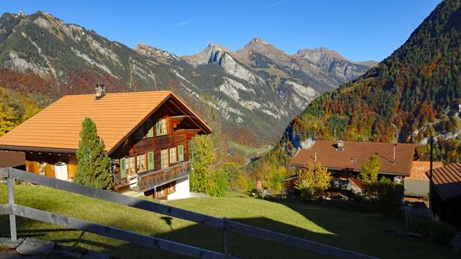 Isenfluh, Sicht talauswärts