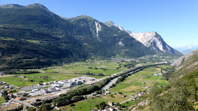 Blick ins Rhonetal