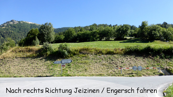 Richtung Jeizinen / Ergesch fahren