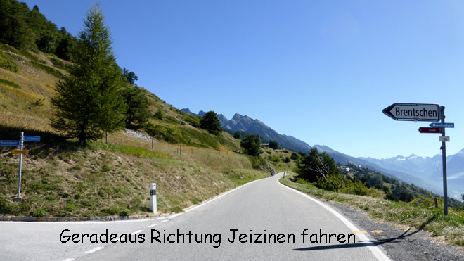 Geradeaus fahren